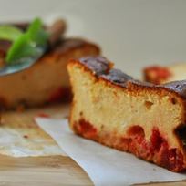 Творожная запеканка с белым шоколадом