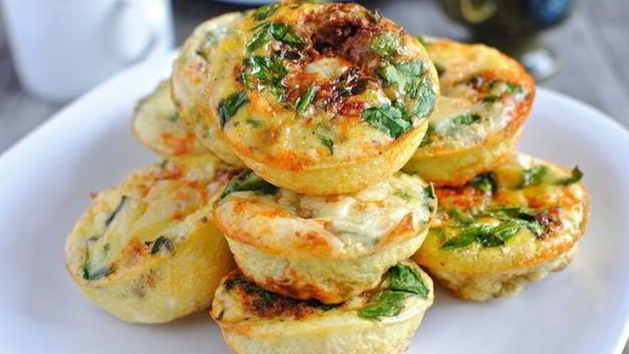 Рецепт творожных мини-запеканок с овощами в духовке