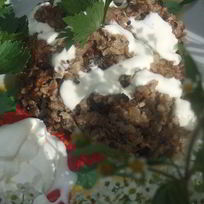 Запеканка гречневая с грибами