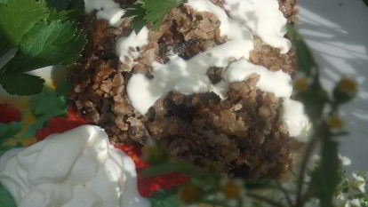 Рецепт Запеканки гречневой с грибами