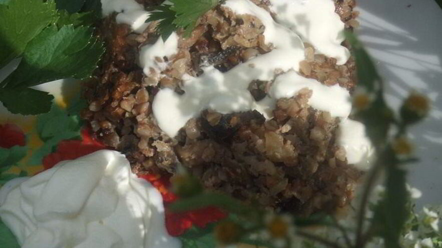 Рецепт запеканки гречневой с грибами