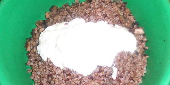 Рецепт запеканки гречневой с грибами