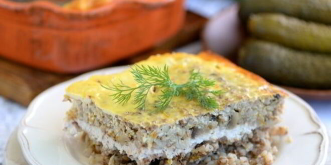 Рецепт запеканки из гречки с фаршем в духовке