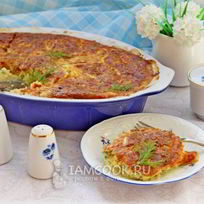 Запеканка из кабачков с творогом