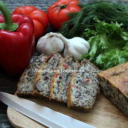 Рецепт Запеканки из киноа с лесными грибами и болгарским перцем