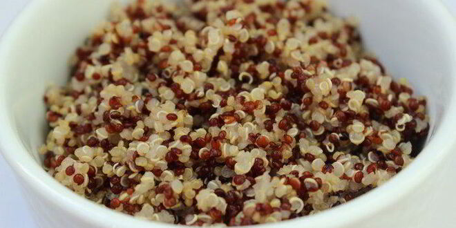 Рецепт запеканки из киноа с лесными грибами и болгарским перцем