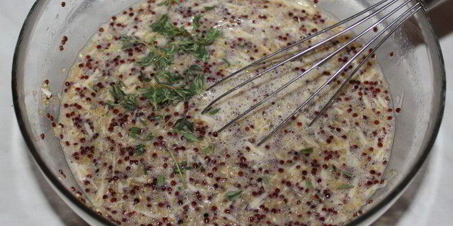 Рецепт запеканки из киноа с лесными грибами и болгарским перцем