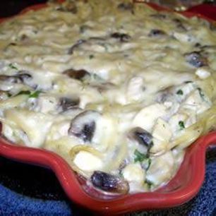 Рецепт Запеканки из макарон с курицей и грибами