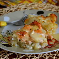 Рецепт Запеканки из семги и цветной капусты