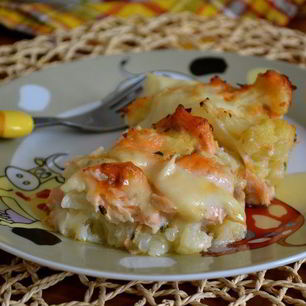 Рецепт Запеканки из семги и цветной капусты