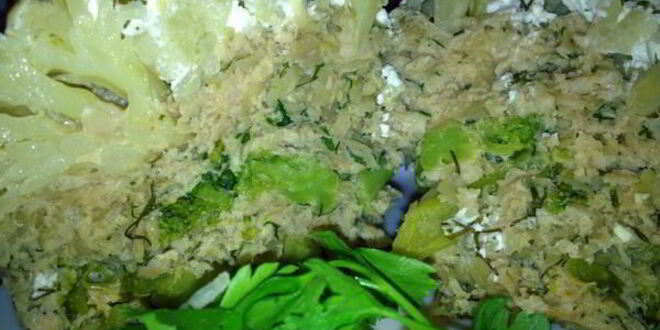 Рецепт запеканки из цветной капусты с брокколи