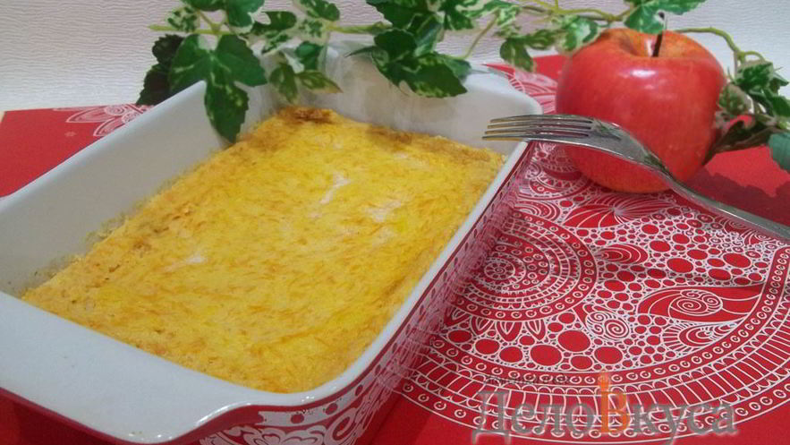 Рецепт запеканки из тыквы с творогом