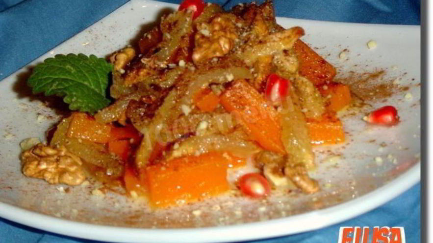 Рецепт запеканки из тыквы с яблоками в духовке