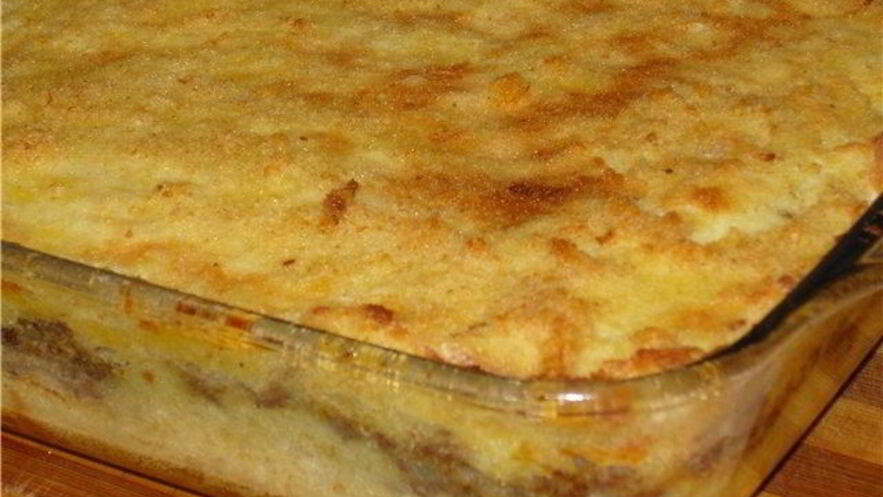 Рецепт запеканки картофельной с вареным мясом