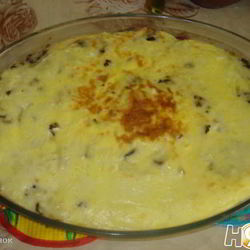 Рецепт Запеканки с грибами, мясом и сыром