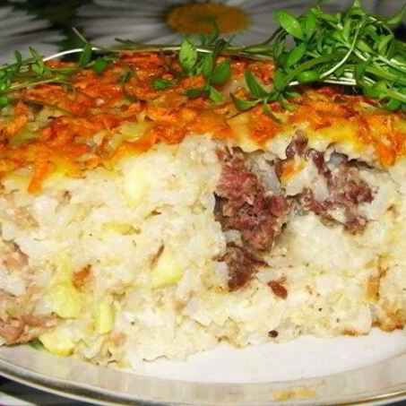 Рецепт Запеканки с куриным фаршем