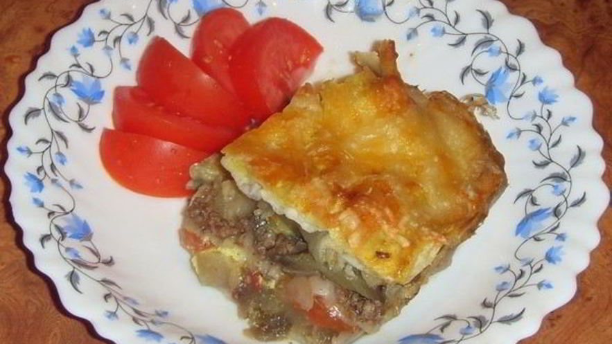 Рецепт запеканки с мясом и овощами