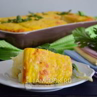 Рецепт Запеканки с сосисками и картофелем в духовке