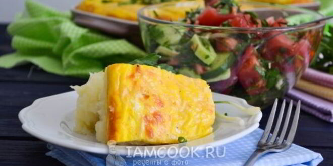 Рецепт запеканки с сосисками и картофелем в духовке