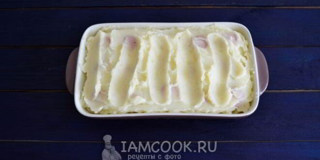 Рецепт запеканки с сосисками и картофелем в духовке