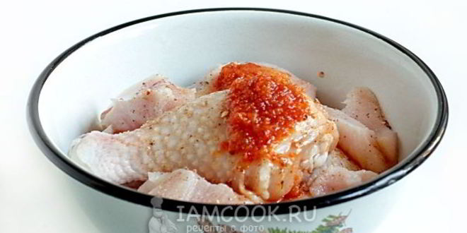 Рецепт курицы в маринаде из аджики