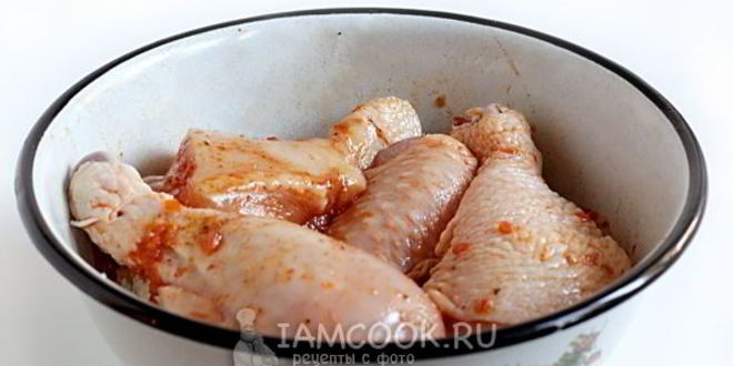 Рецепт курицы в маринаде из аджики