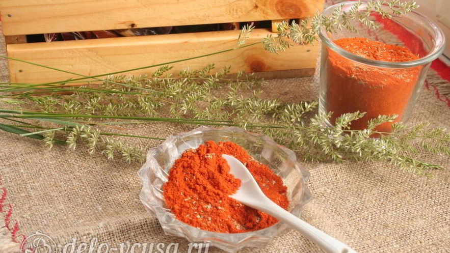 Рецепт сухой аджики