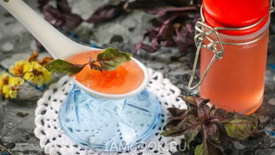 Рецепт джема из красного базилика