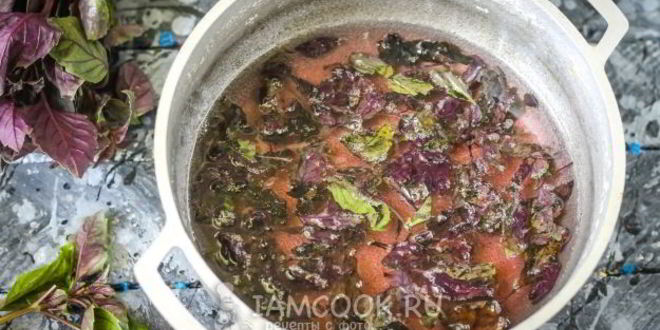 Рецепт джема из красного базилика