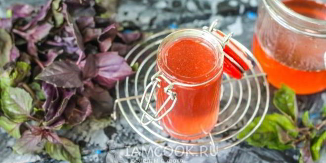 Рецепт джема из красного базилика