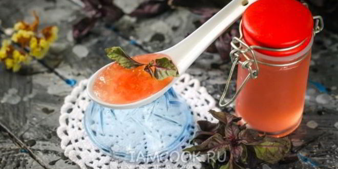 Рецепт джема из красного базилика