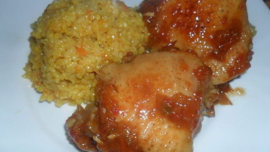 Рецепт курицы в соусе с абрикосовым джемом