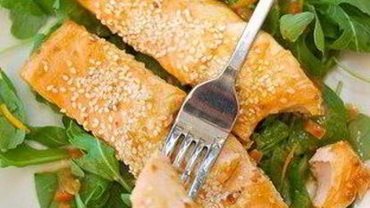 Рецепт Лосося в апельсиновом джеме