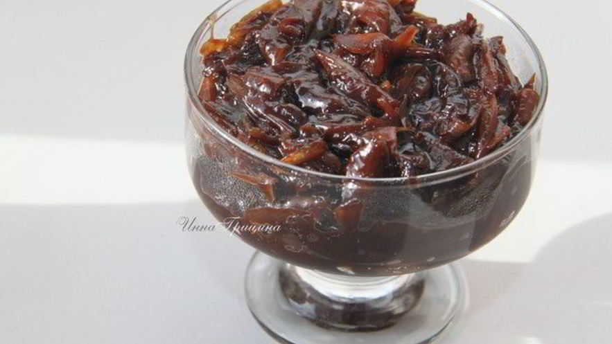 Рецепт лукового джема с шоколадом