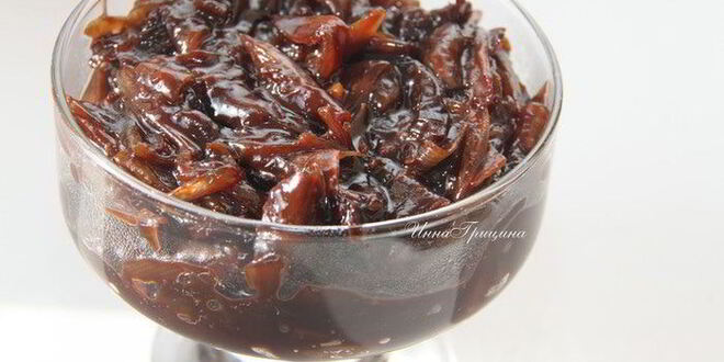 Рецепт лукового джема с шоколадом
