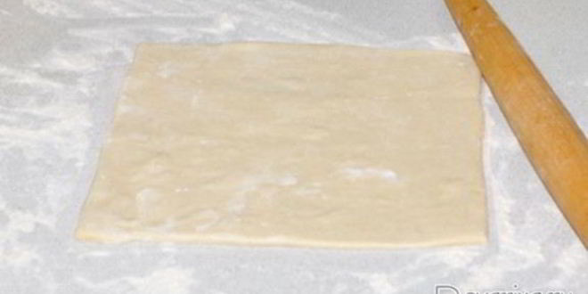 Рецепт полосок с джемом из слоеного теста