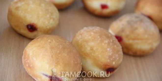 Рецепт пончиков с джемом