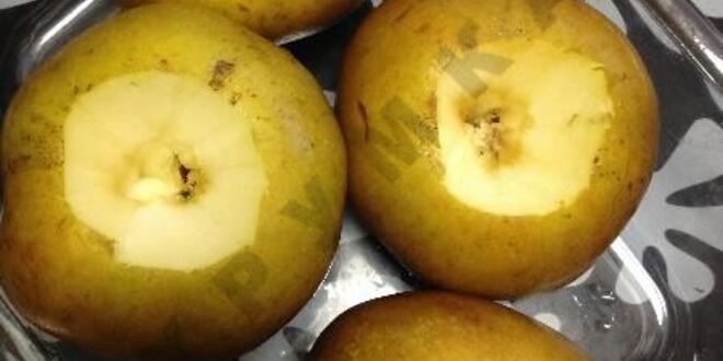 Рецепт запеченных яблок с орехами и джемом