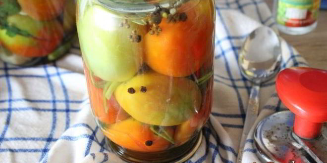 Рецепт фаршированных зеленых помидоров на зиму