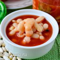 Рецепт Фасоли в томате на зиму