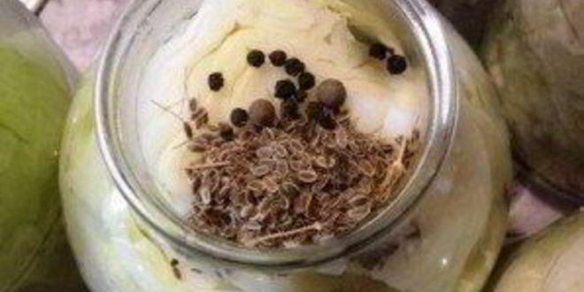 Рецепт капусты на зиму кусочками