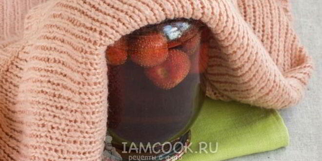 Рецепт клубничного компота на зиму в литровых банках