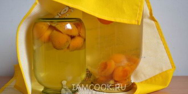 Рецепт компота из абрикосов с лимоном на зиму