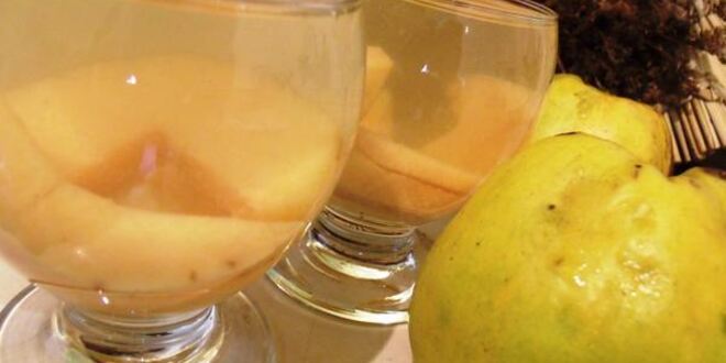 Рецепт компота из айвы