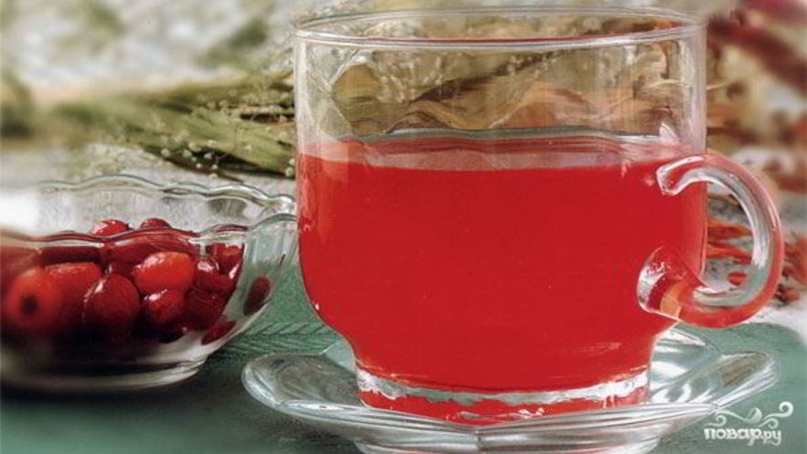 Рецепт компота из брусники на зиму