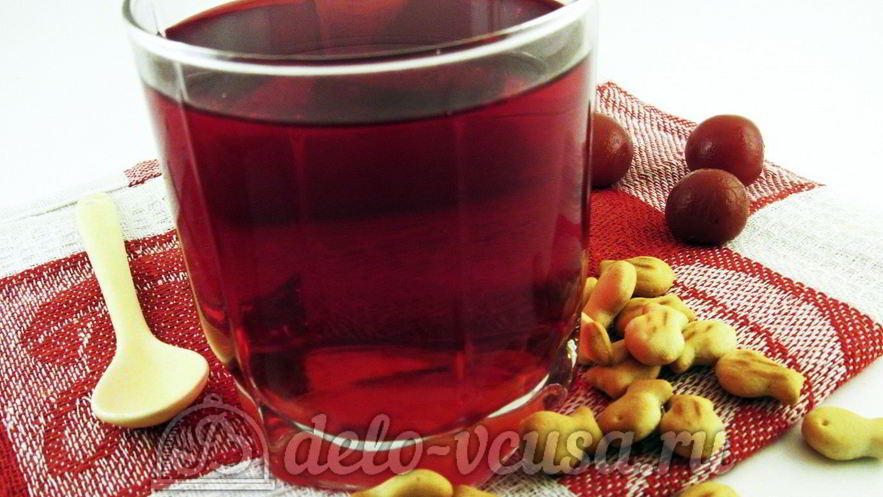 Рецепт компота из черешни на зиму