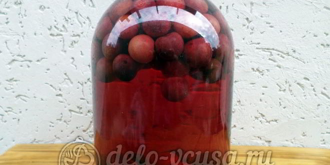 Рецепт компота из черешни на зиму