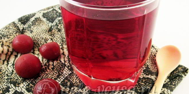 Рецепт компота из черешни на зиму