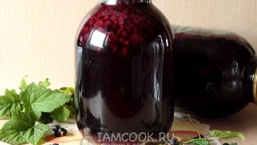 Рецепт компота из черной смородины на зиму