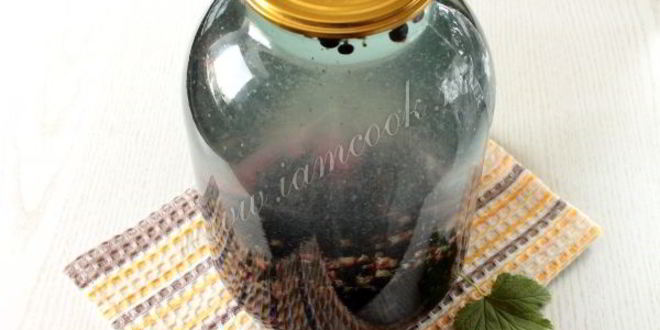 Рецепт компота из черной смородины на зиму